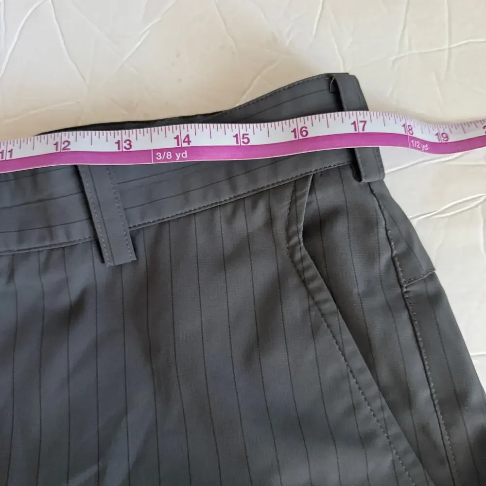 Nike Pants Men's 34x30 Grey Striped‎ Golf Performance Tour